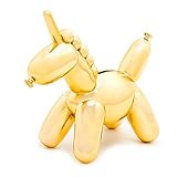 Made By Humans Balloon Money Bank - Baby Unicorn - Cool Unicorn Piggy Bank Gift for Kids and Adults (Gold)