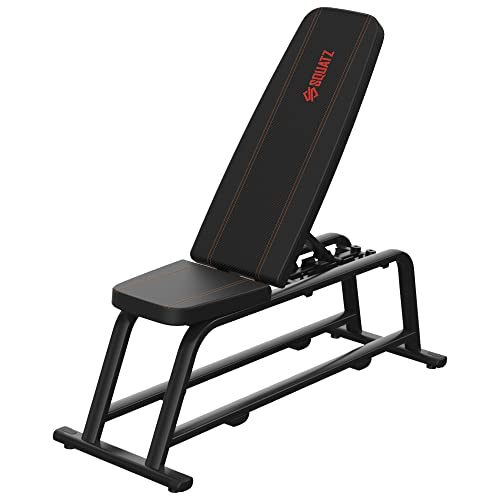 SQUATZ Apollo Board Gym, Flat Weight Bench - Multipurpose Workout Bench for Apollo Board Device, Adjustable from 94 to 180 Degrees w/ 5 Levels, Wide Range of Applications, Home Gym Equipment