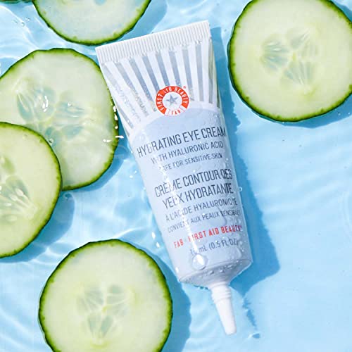 First Aid Beauty Hydrating Eye Cream With Hyaluronic Acid – Helps Reduce Puffiness And Hydrate, Smooths Fine Lines & Wrinkles – 0.5 Oz #TOP5