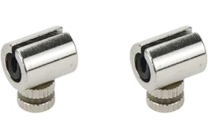 Premium Silver Violin Wolf Tone Eliminator Mute Suppressor 2 Pack, 13mm x 10mm