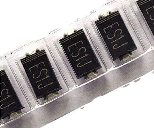 ES1J Fast Recovery Rectifier Diode, 600V 1A, SMA Package, Surface Mount, for SMPS, High-Speed Applications pack of 10 pcs