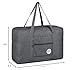 For Spirit Airlines Personal Item Bag 18x14x8 Travel Duffel Bag Underseat Foldable Carry-on Luggage for Women (B- Denim Grey)