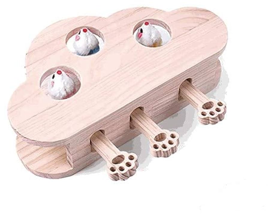 Amazon | YideaHome 猫じゃらし 猫 おもちゃ ねずみ モグラ叩き