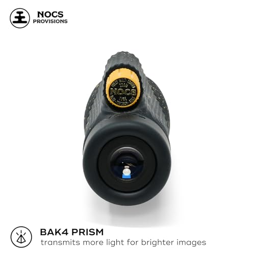 Image of Nocs Provisions Zoom Tube 8x32 Monocular, Bird Watching & Backpacking | 8X Magnification Telescope, Bak4 Prism, Wide Field of View for Wildlife Viewing