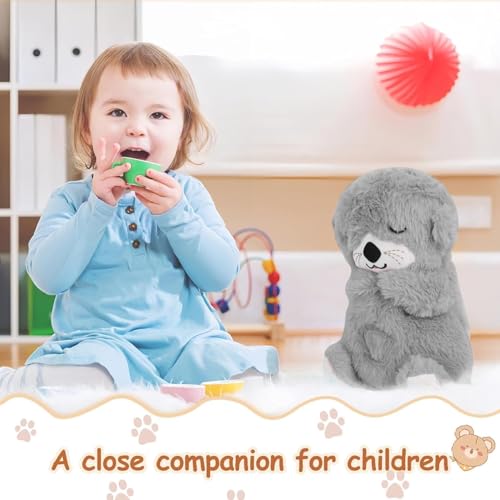 Image of AGC Breathing Teddy Bear with Music for Baby Sensory Sleep Lights Rhythmic Soft Toy, Lights and Breathing Motion, Breathing Toy Teddy Bear with Lights | Best Gift for Kids (Purple)