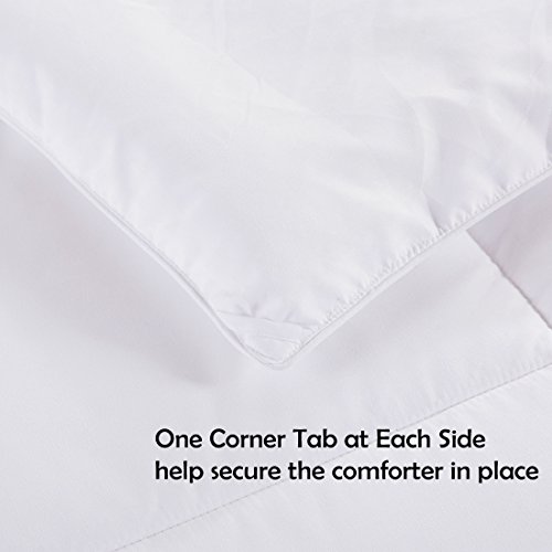 Cohome King 2100 Series Cooling Comforter Down Alternative Quilted Duvet Insert With Corner Tabs All-Season - Soft Luxury Hotel Comforter - Breathable - Reversible - Machine Washable - White #TOP5