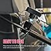 Suvnie Lift Support Clamp, Car Hood Lifting Rod Supporting Tool, Automotive Shock Prop Strut Stopper Retainer, Universal Hood Stay Holder Car Accessories for 3/8'' (10mm) Lift Rod (Black)