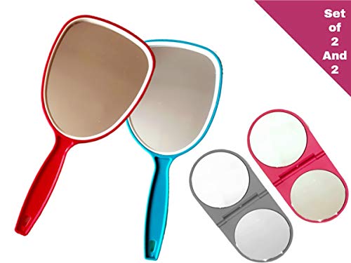 Always23 Hand Mirror, Handheld Mirror with Handle, Professional for Home, Salon, Barbers, Hairdressers