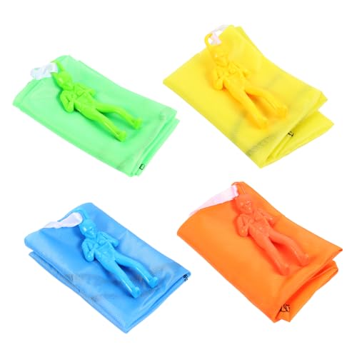 YARNOW Parachute Toy Set for Kids 6pcs Hand-Throw Soldier Parachute Outdoor Toys Random Style