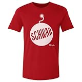 500 LEVEL Kyle Schwarber Philadelphia Schwarbomb Vector Men's Cotton T-Shirt (Red, L)