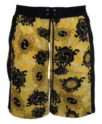 Beach Shorts DSQUARED2 Yellow pour homme en coton premium