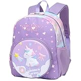 💗【Tamaño y material】 Tamaño de la mochila para niños pequeños: 12 * 9,6 * 4,9 pulgadas (30,5 * 24,5 * 12,5 cm), 360 oz. El exterior de las mochilas escolares lindas del jardín de infantes adopta una tela Oxford de primera calidad, el interior es de poliéster. Ligero y portátil, impermeable y fácil de limpiar, resistente al desgaste, resistente a la presión y no se deforma fácilmente.