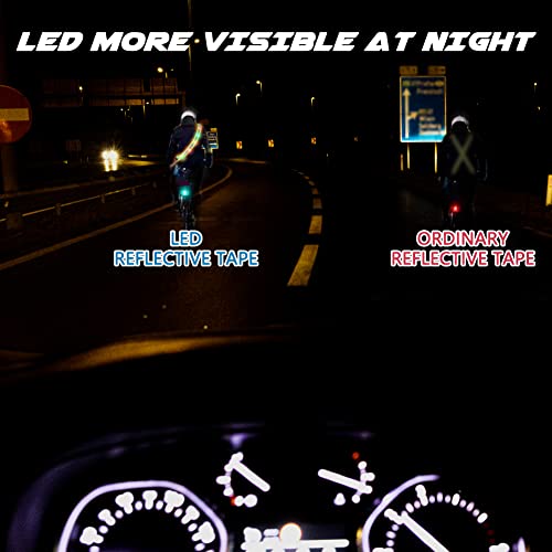 Oliker Led Reflective Running Gear High Visibility Led Flashing Sash Outdoor Running Cycling Hiking Jogging Rechargeable Illuminating Gear For Men And Women Night Safety Walking Gear thumb #5