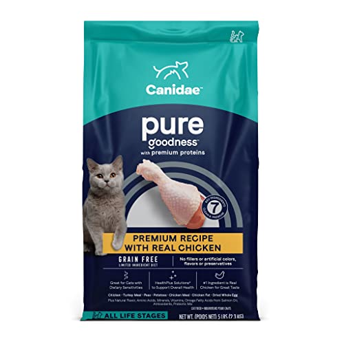 Canidae 3511 Grain Free Pure Elements Cat Dry Formula With Fresh Chicken, 5 Lbs