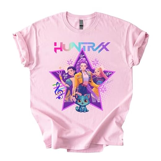 Huntrix Shirt, Demon Pop Hunters Movie Shirt, Christmas Huntrix Gift T-hirt for Kids, K-Pop Merch for Youth and Adult Tee, Korean-Pop Merch for Kids and Adult Multicolor