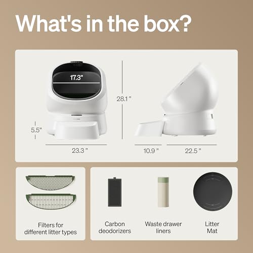 PETLIBRO Automatic Litter Box with Accessories Kit & 90-Day AI Trial, Large Open-Top Self Cleaning Litter Box with AI-Camera Waste Analysis, Multi-Cat Recognition, Usage Tracking and Auto Odor Control by PETLIBRO - Image 9