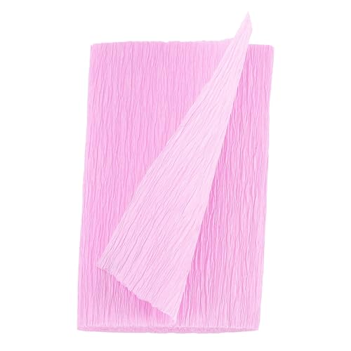 Image of MECCANIXITY Crepe Paper Roll 8.2ft Long 4 Inch Wide for Wedding Ceremony Various Large Festivals Decoration, Deep Pink