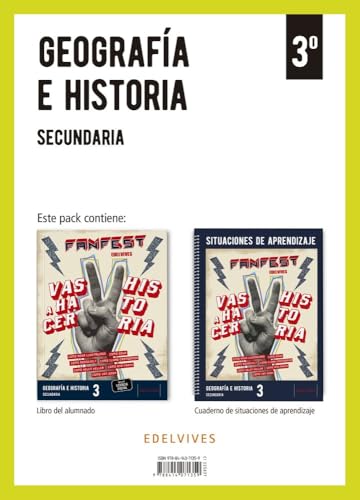 Portada de Proyecto: Fanfest. Geografía e Historia 3 Secundaria. Libro del alumnado + Cuaderno