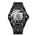 Produktbild Smartwatches,- Persönlichkeit Litchi Chinensis Linien - Freizeit - Mode Wasserfester Leuchtende wasserdichte Armbanduhr Schwarz - Weiße Nagel Die Weiße Hülle