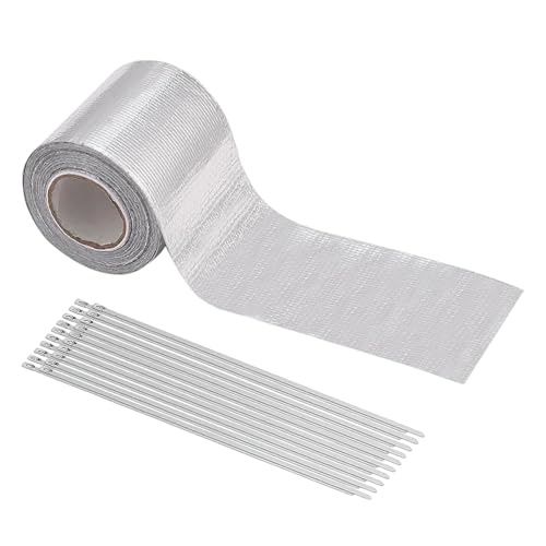 Cinta térmica para escape y tubos de aislamiento con 20 correas de acero inoxidable
