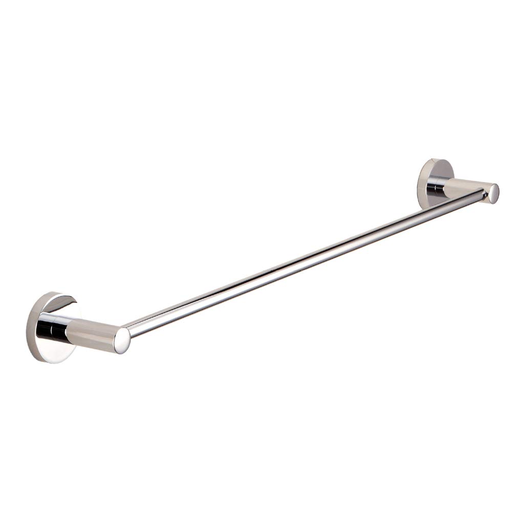 Barre porte-serviettes 80 cm en acier inoxydable chromé pour salle de bain