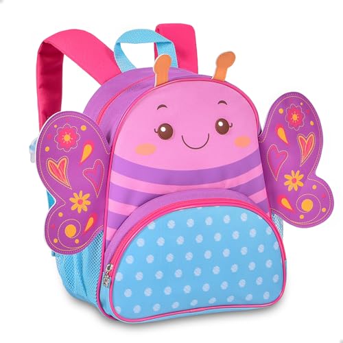Mochila De Costas Borboleta Infantil Zoo Pets Clio (Lilas)