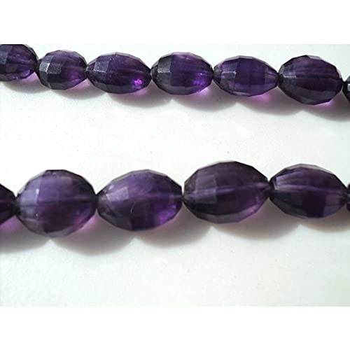 Perles d'améthyste taille step cut de 8x13mm pour création de bijoux uniques