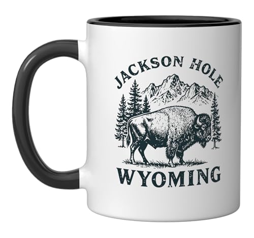 Taza de Cerámica de 11 Onzas Jackson Hole Wyoming Souvenir miniatura 1