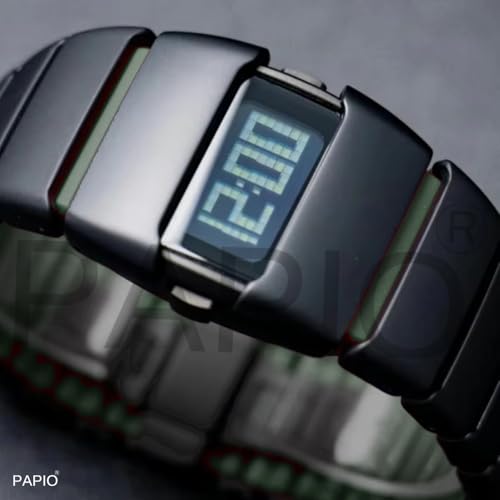 Image of PAPIO Digital Watch with Night Light Function, Pixel Display, Unisex Watch for Men, Boy, Women