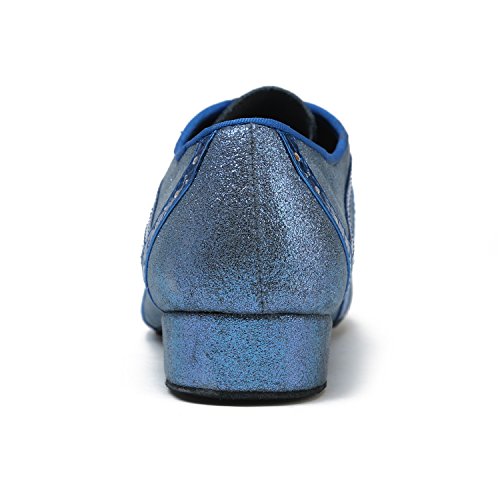 Minishion GL235 Mens Lace-up Glitter Fashion Tango Latin Ballroom Professional Dance Shoes3