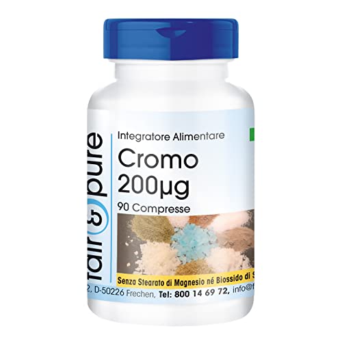 Fair & Pure Cromo 200µg Integratore Vegan 90 Compresse