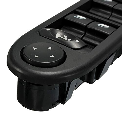 Sangmei Console do interruptor da janela principal do lado esquerdo do motorista para 307 SW 6554.KT