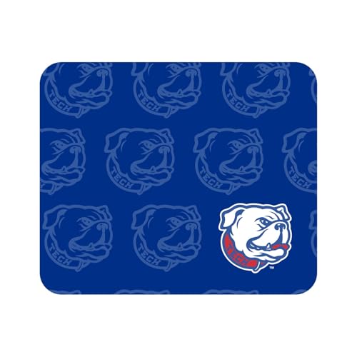 OTM Essentials Louisiana Tech University Standard Fabric Mouse Pad, Desk Accessories, Standard Fabric Gaming Mouse Pad, Mascot Repeat V1