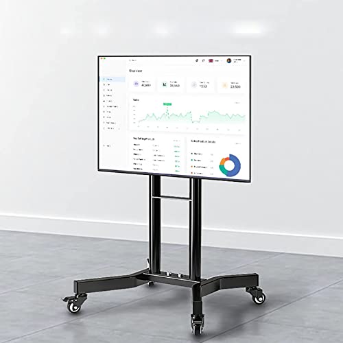 Soporte móvil para TV ajustable para piso 32-65 pulgadas miniatura 1