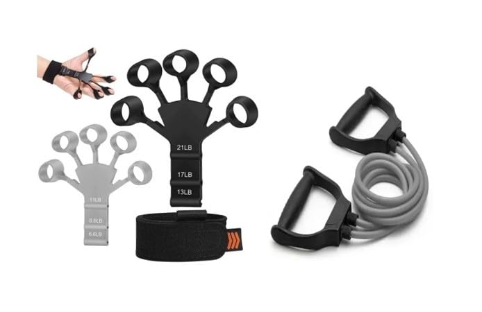 PRO365 New Finger Gripper with Toning Tube Strengthener for Climbing, Guitar, Forearm, Exerciser for Hand Therapy, Finger, and Wrist Muscles-Compact and Portable Finger Stretcher (B0CJVMS311) Amazon Price History, Amazon Price Tracker
