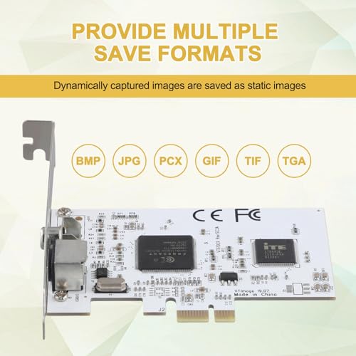 MARALANG PCIE Expansion Card PCIE to AV Surveillance HD 640X480 Resolution Video Capture Card Image Capture Card