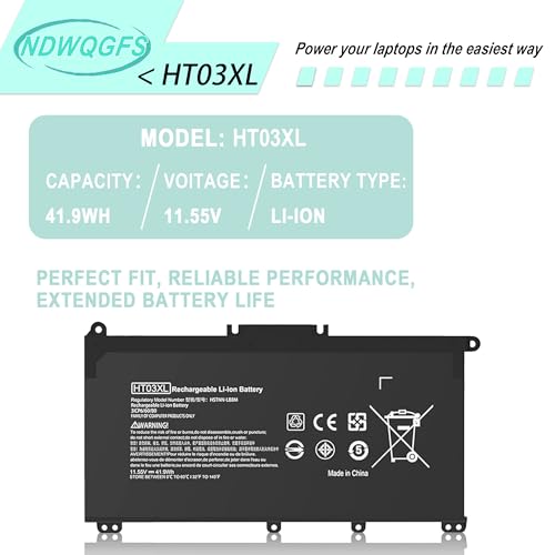 Image of HT03XL L11119-855 Laptop Battery for HP Pavilion 15 17 Series Replacement for Pavilion 15-CS, 15-DA, 15-DB, 17-by, 14-CE Models Compatible with HSTNN-UB7J, HSTNN-DB8R, HT03041XL