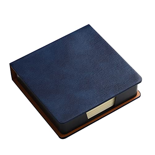 JIAXUE Post it Notes, Sticky Notes, Self Stick Note Pad Holder Leather Name Cards Holder Sticky Notes Dispenser for Case with a Lid Cover Office School Supp