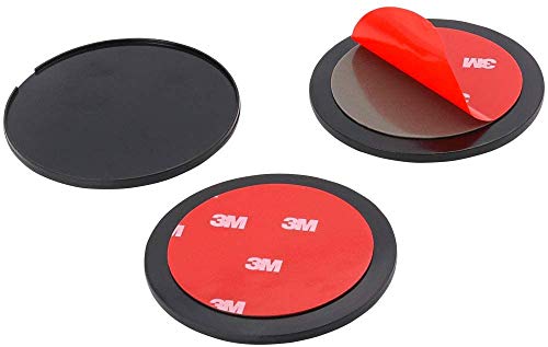 WOLEYI 9CM Adhesive Mounting Disk, 3 Pack Car Dashboard Sticky Pad for Large