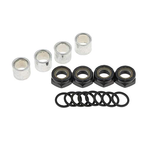 kgjskj Inflatable Paddle Boards 1 Set Skateboard Longboard Speed Kit Axle Speed Washers Nuts Spacers Skateboard Hardware Set Skate Board Accessories Vacation Must Haves (Color : Black)
