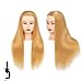 Headstar Mannequin Head 26-28" Synthetic Fiber Manikin Head Hairdresser Styling Training Head Training Model Cosmetology Doll Head Hair for Practice Cutting with Free Clamp Stand 7E6606W6132720