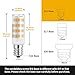 DiCUNO E12 LED Bulb 4W (40W Equivalent), Warm White 3000K Non-dimmable Candle Base Light Bulbs for Ceiling Fan, Chandelier, Indoor Decorative Lighting 6 Packages