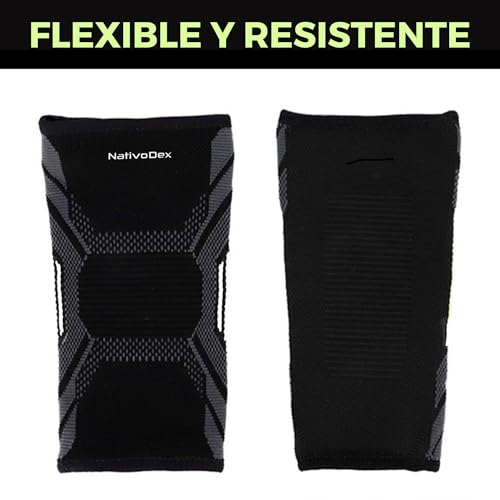 Image of NativoDex Elbow Support for Men & Women, Tennis Elbow & Golfers Elbow | Compression Elbow Brace for Tendonitis . Ideal for Gym, Weightlifting & Golf
