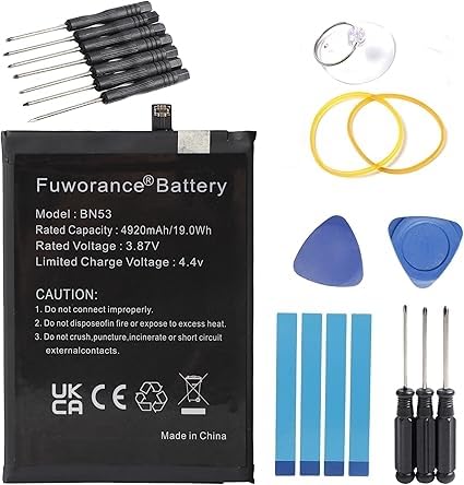Batterie BN53 pour Redmi Note 9 Pro pour voyager sans panne de charge