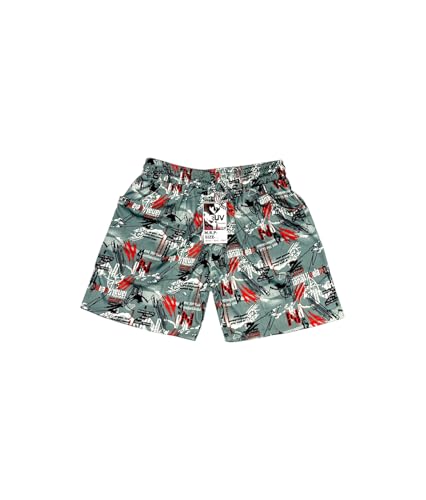 Image of NEUV Imported Premium Lycra Printed Shorts (Digital Print) Grey