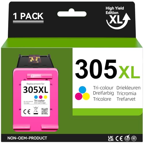 305XL Color Cartucho de Impresora para HP 305 Cartucho de Repuesto para HP DeskJet 2700 2710 2720e 2722e 4110e Deskjet Plus 4100 4130e Envy 6000 6010e 6020e 6030e Envy Pro 6400 6420