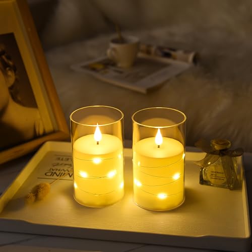 Bougies LED sans flamme à piles avec minuteur et télécommande - 5