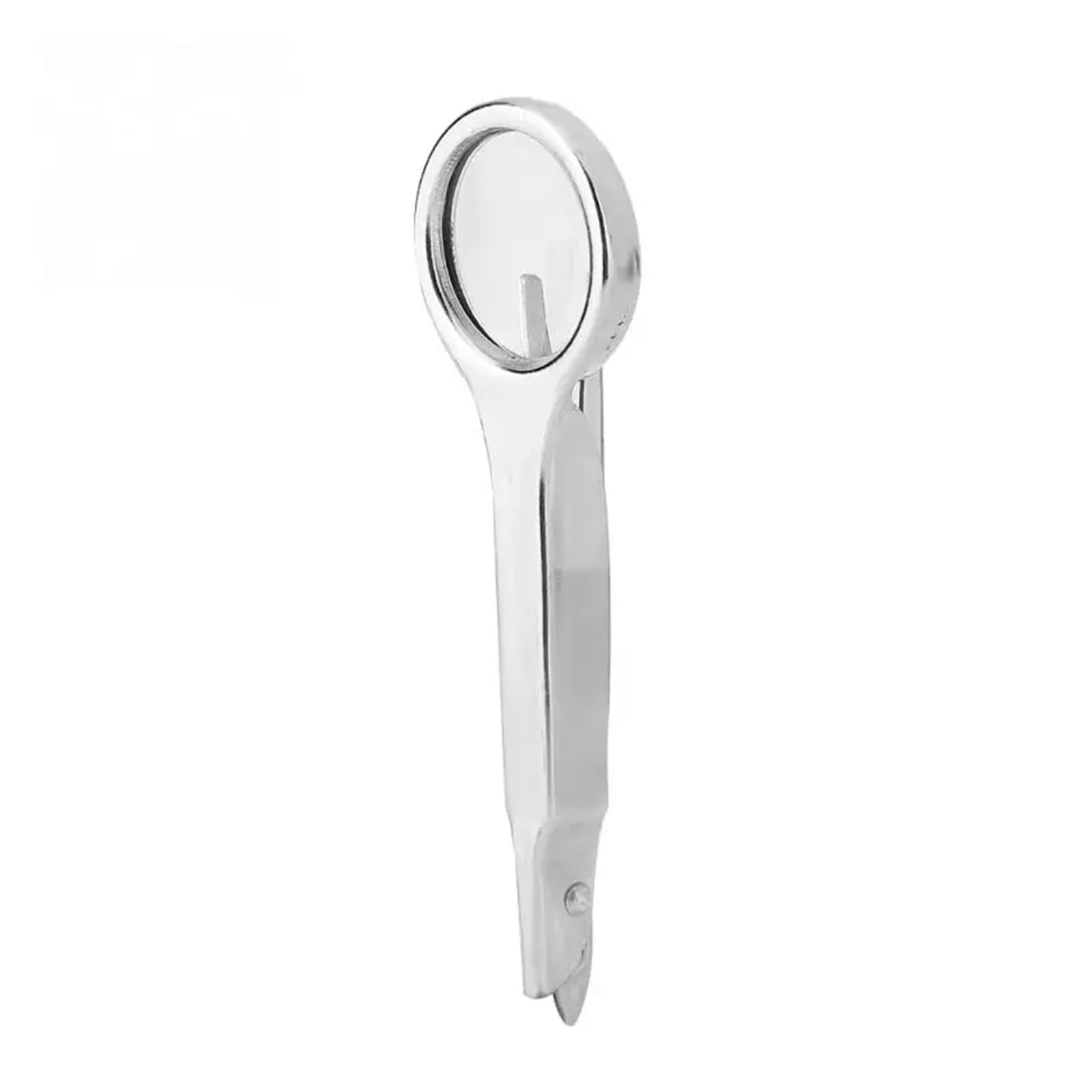 Pinzetta Multifunzione Portatile in Acciaio Inossidabile con Lente d'Ingrandimento 10X