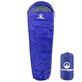 Mummy Sleeping Bag - Adult Cold Weather Sleeping Bag Rated to 25&deg;F - Waterproof with Drawstring...