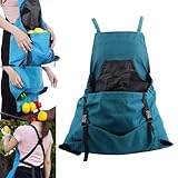 Gardening Apron with Harvesting Bag - Multi-Purpose Tool Pockets for Fruit Picking, Vegetable Harvesting & Flower Collection (Green)